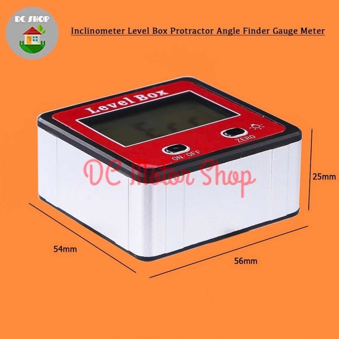 Jual Inclinometer Digital Alat Ukur Sudut Kemiringan Slope Level Box ...
