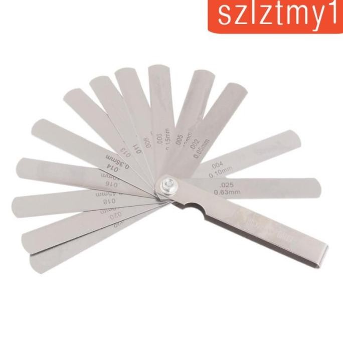 Jual AR087 1 SET ALAT UKUR METRIK INCH FEELER FILLER GAGE DENGAN 15 ...