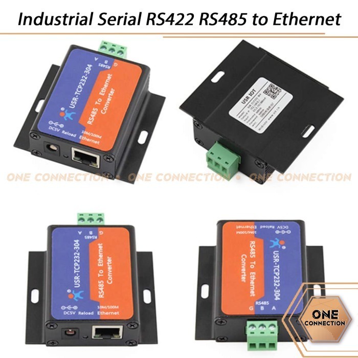 Jual Industrial Serial RS422 RS485 to Ethernet TCP IP RJ45 Converter ...