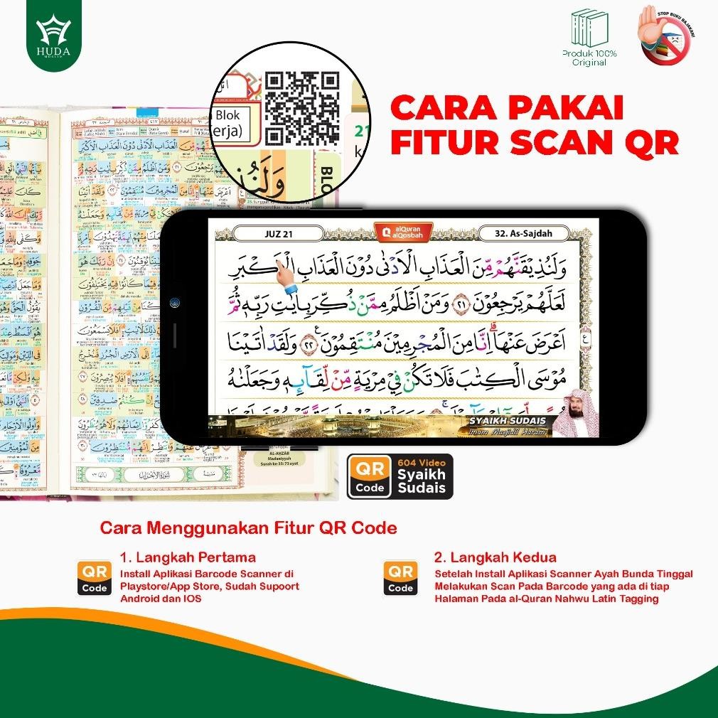 Jual Dfg Al Quran Tajwid Nahwu Latin Tagging Sedang Ukuran A Terjemah Perhuruf Perkata Edisi