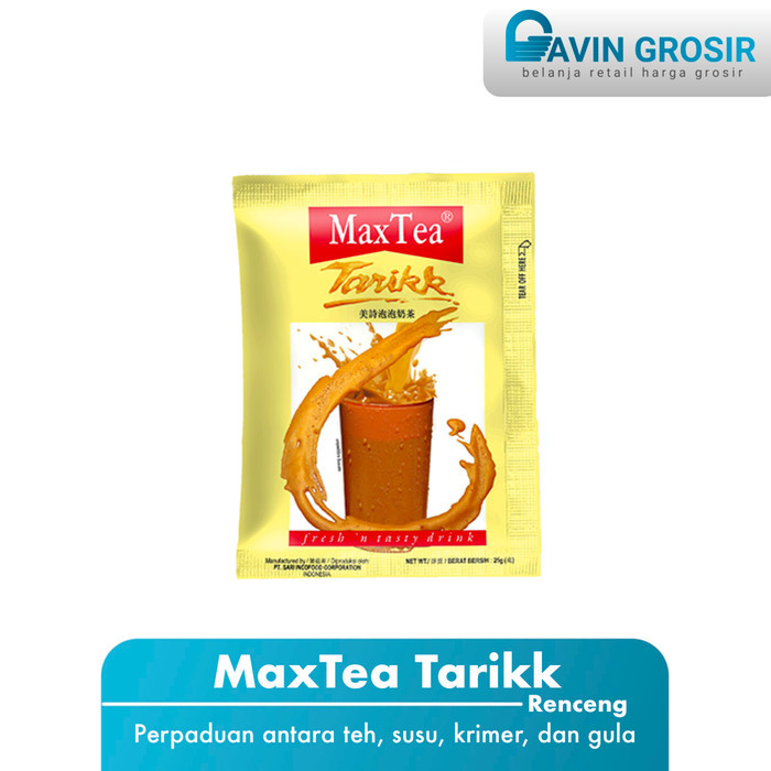 Jual Max Tea, teh tarik instan renceng (10 sachet) | Shopee Indonesia
