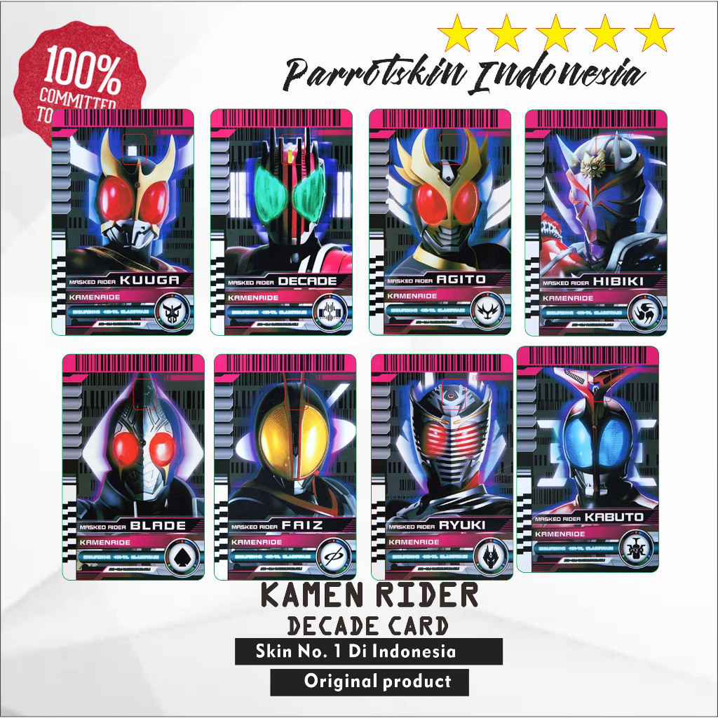 Jual Kartu Atm Kamen Rider Decade Card Emoney Flazz Tapcash Debit ...