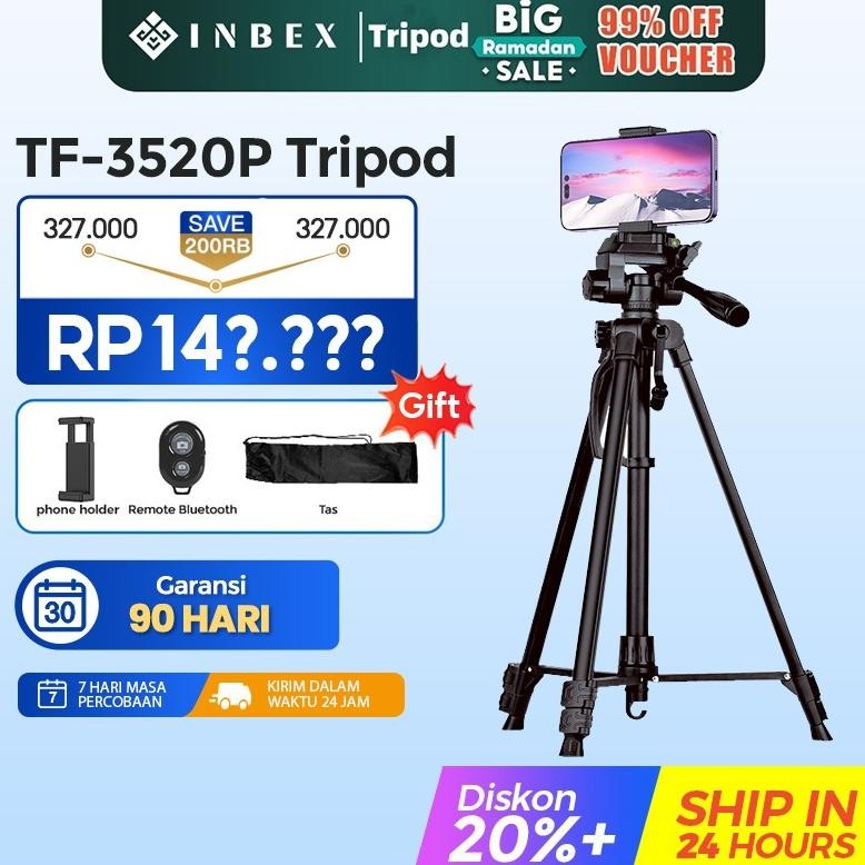Jual Triport Keren Modern Inbex 3520 Tripod Hp 140Cm Bluetooth Remote ...