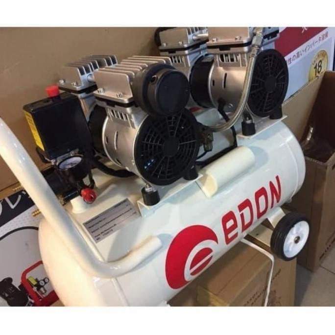 Jual Mesin Kompresor Listrik EDON 25 LITER 3/4 HP Silent Oiles ED 550 ...
