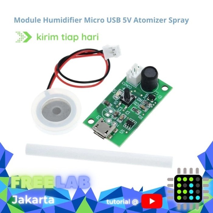 Jual Modul Ultrasonic Atomizer Humidifier USB 5v Pembuat Kabut Mist ...