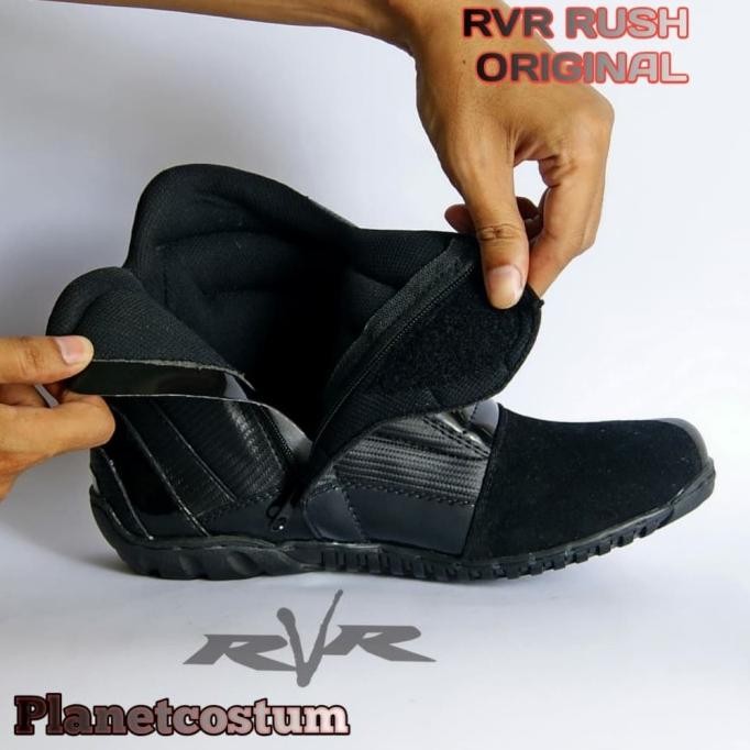 Jual NEW Sepatu Boot Motor RVR Rush V2 Touring Adventure Bikers Pria ...