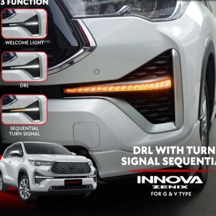 Jual Produk Baru!! LED DRL Innova Zenix 2023 / Lampu Sein Running ...