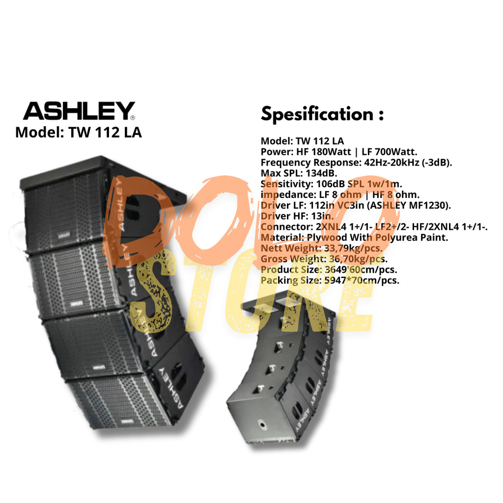 Jual ORIGINAL SPEAKER LINE ARRAY ASHLEY TW 112 LA | Shopee Indonesia