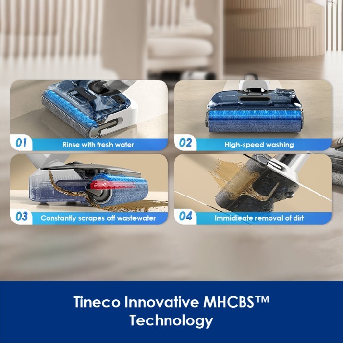 Kit Accessori Tineco Floor One S6/S7 – 2 Spazzole A Rullo, 2 Filtri E 1 Strumento Multiuso, Compatibile Con Stretch, Switch E Master