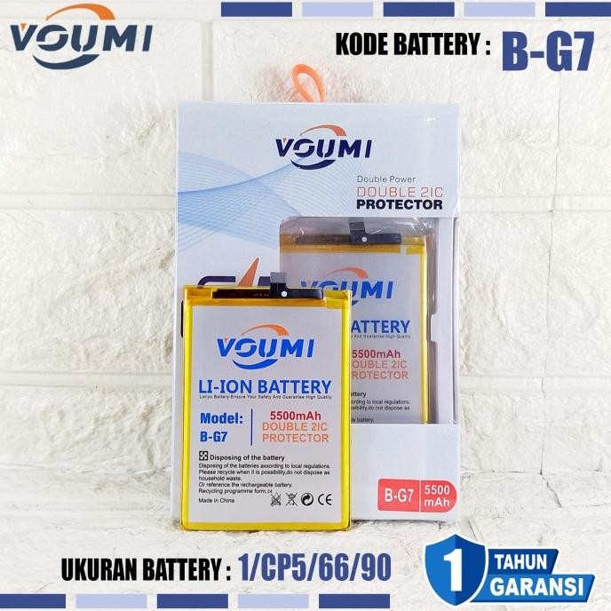 Jual Original Baterai Battery Voumi Double Ic Power High Capacity B-G7 ...