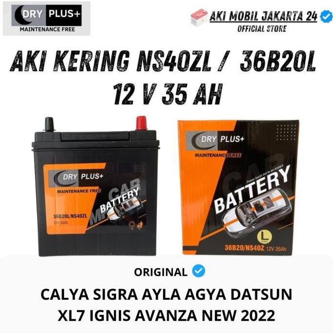 Jual TERMURAH - AKI KERING CALYA SIGRA MURAH NS40ZL/36B20L 12 V 35 AH