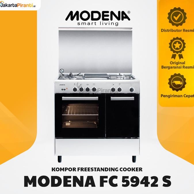 Jual Kompor Gas Oven Freestanding Free Standing Cooker Modena Fc 5942 S ...