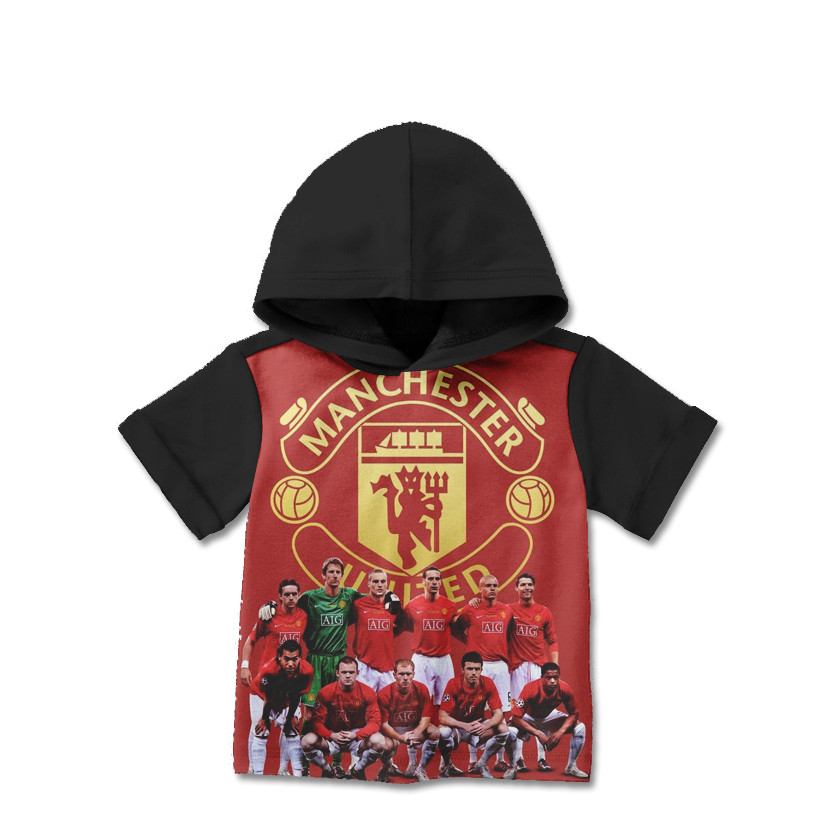 Jual Baju Kaos Hoodie Anak Manchester United Club Sepak Bola 3D BH-MU-1-designWD Untuk Usia 1-12 