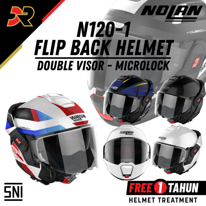 Nolan Pinlock Visiereinsatz Für N120-1 Helm - Anti-Beschlag Schutz Für Motorradfahrer (Größe L-XXL)