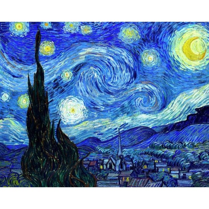 Jual Lukisan Vincent van Gogh The Starry Night Painting [terbaik ...