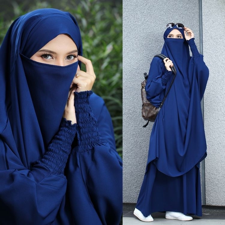 Jual Tutupan penuh wanita Muslim Dua potong panjang hijab thobe abaya ...