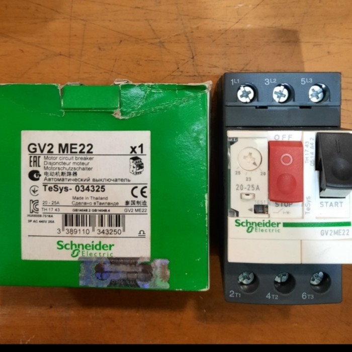 Jual Motor Circuit Breaker Deca Size 2 Gv2-Me-22 20-25A 11Kw Schneider ...