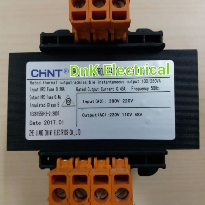 Jual Multi Transformer/Trafo/Travo Step Down 100Va Input 380/220Vac ...