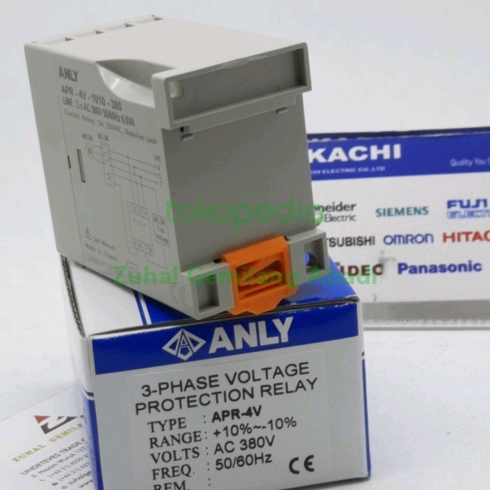 Jual Apr-4V (380Vac), Apr4 ,Phase Sequence Voltage Protection Relay ...