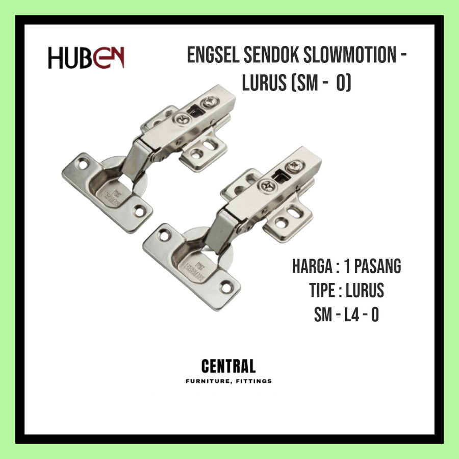 Jual Engsel Sendok HUBEN Slowmotion Soft Close Hidrolik - Lurus (SM 0 ...