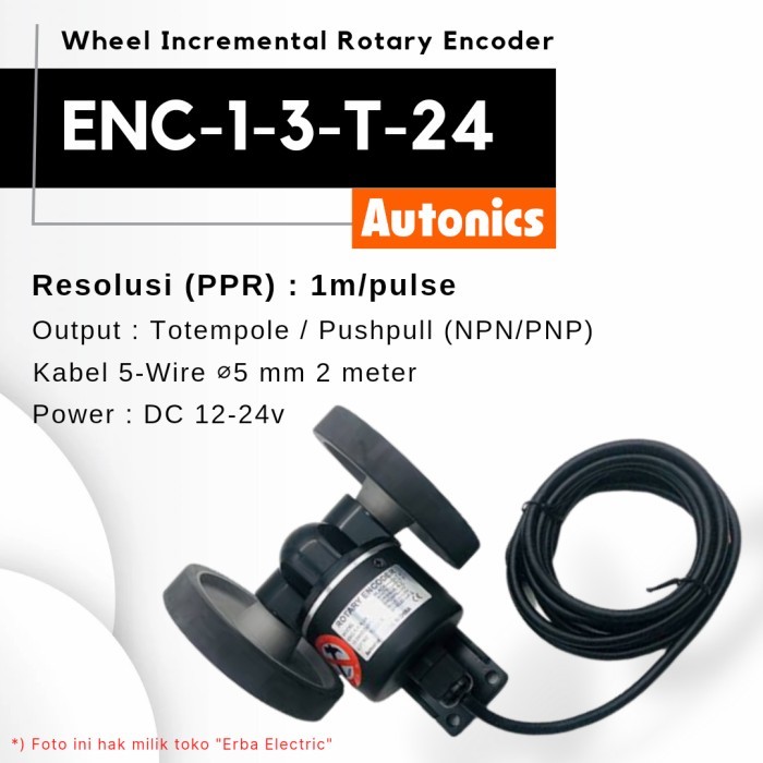 Jual Autonics ENC-1-3-T-24 Incremental Rotary Encoder Wheel Roda 1 ...