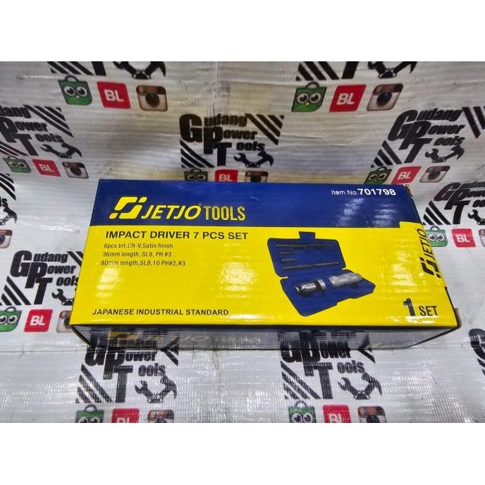 Jual Obeng Ketok Set Impact Driver Set 7 Pcs Heavy Duty/Obeng Getok ...