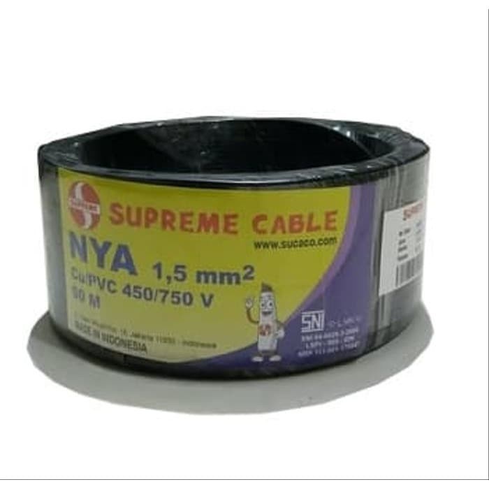 Jual Supreme Kabel Listrik Nya 1X1 5 Tunggal 50 Meter Shopee Indonesia