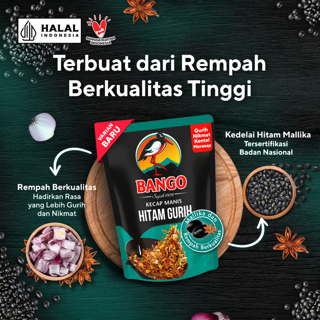 Jual BANGO HITAM GURIH 550G | KECAP MANIS HITAM GURIH TRIPLEPACK ...