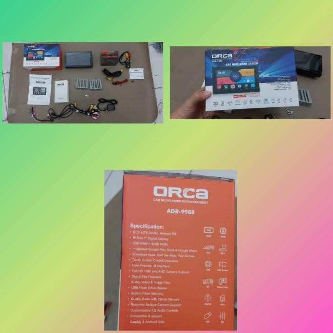 Jual Head Unit Android 7 inch Orca ECO Lite series ADR-9988 + kamera ...