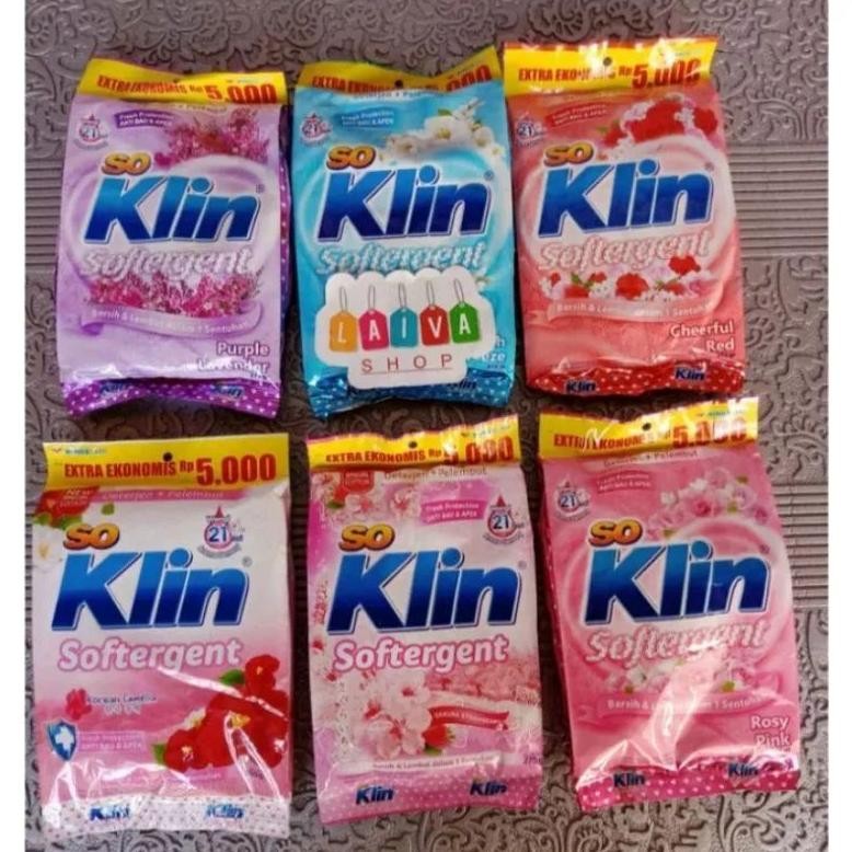 Jual Sale Termurah!!Sabun Cuci Deterjen So Klin Bubuk Soklin Softergent ...