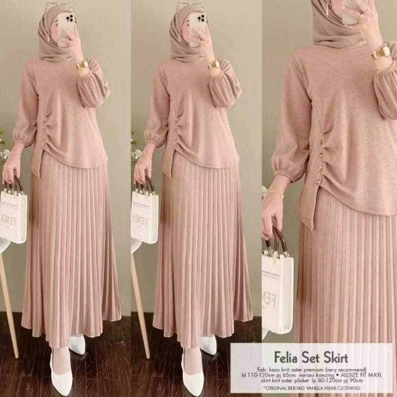 Jual Baju Muslim Wanita Terbaru 2025 One Set Kondangan Hijab Outfit ...