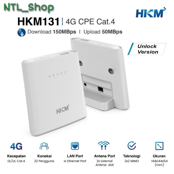 Jual HKM 131 Modem Wifi Home Router 4G LTE Unlock All Operator | Shopee ...