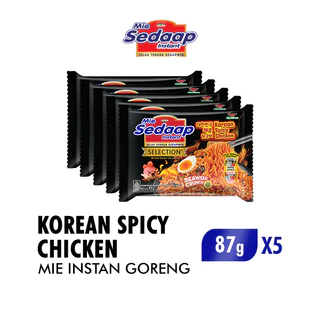 Sedaap Mie Instan Korean Spicy Chicken Bag 87 gr x5