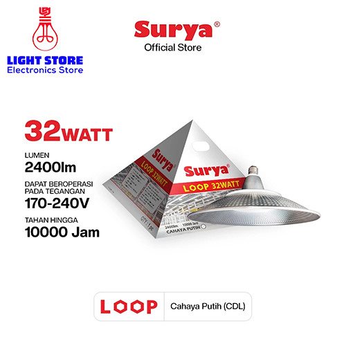 Jual SURYA LED 32W CW LOOP LAMPU LED | Shopee Indonesia