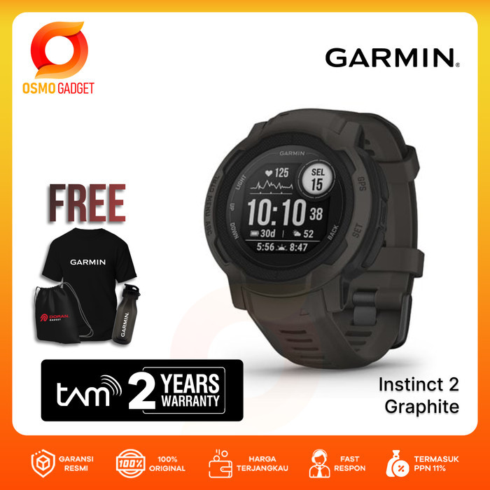 Jual TERBARU Garmin Instinct 2 Graphite - Original Garansi Resmi TAM 2 ...