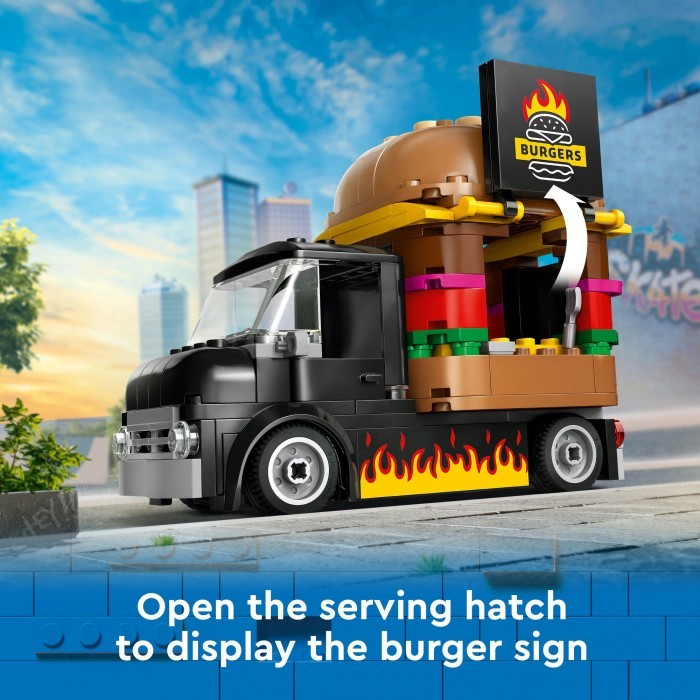 Jual LEGO City 60404 Burger Van Toy Building Set (194 Pieces) | Shopee ...