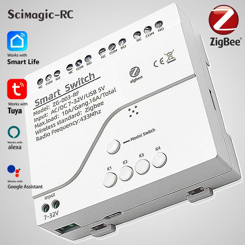 Jual Zigbee Smart Home Automation Light Switch AC DC 12V 24V | Shopee ...