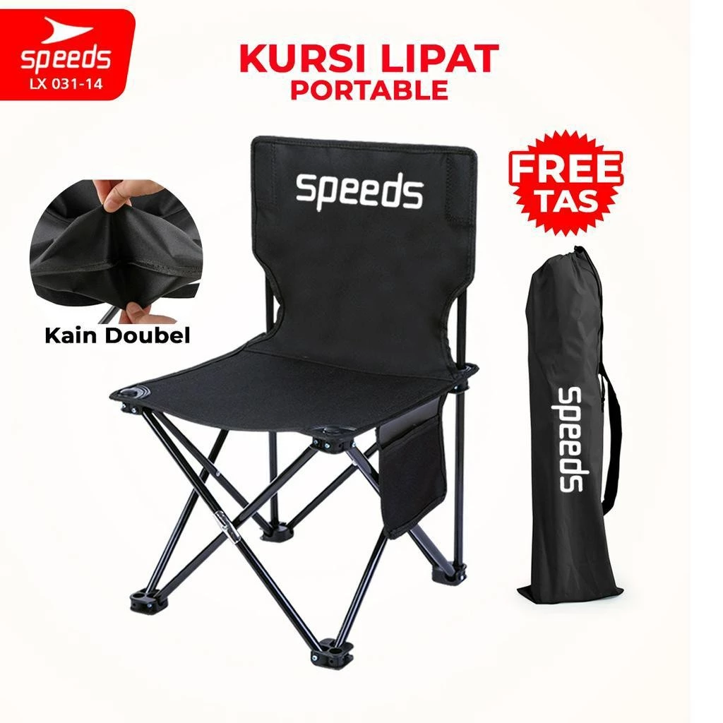 Speeds kursi lipat outdoor portable kursi camping folding chair gunung kemah mudah