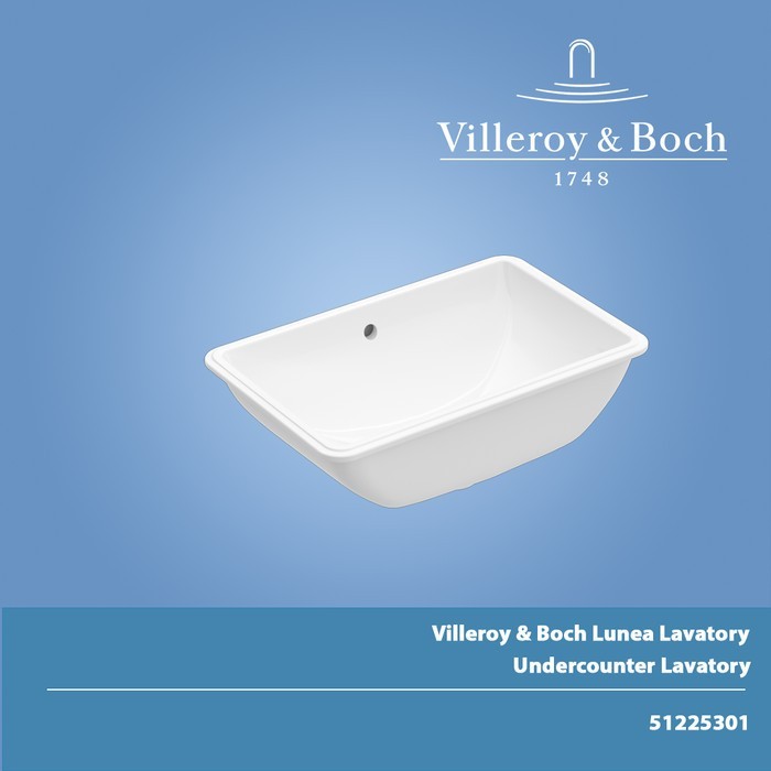 Jual Villeroy & Boch Lunea 51225301 Undercounter Lavatory Wastafel ...