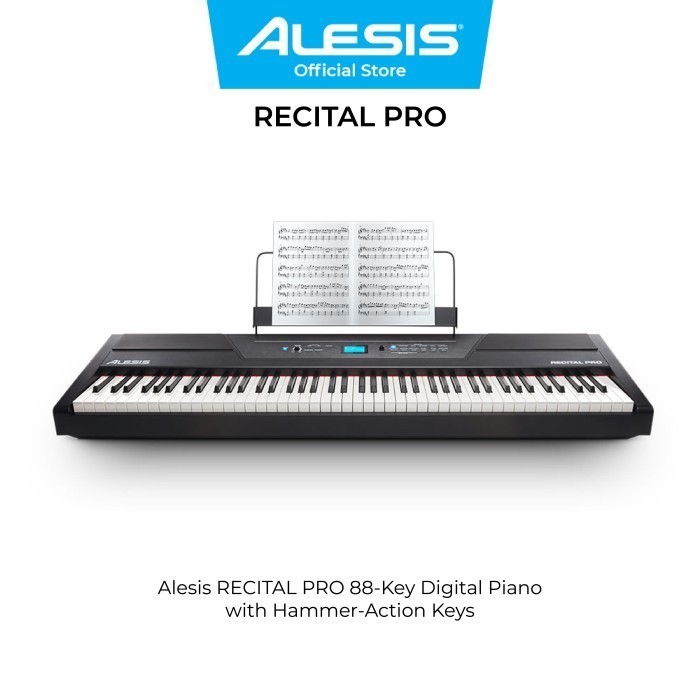 Alesis RECITAL PRO 88鍵盤 ペダル、スタンド、ケース付き Alesis