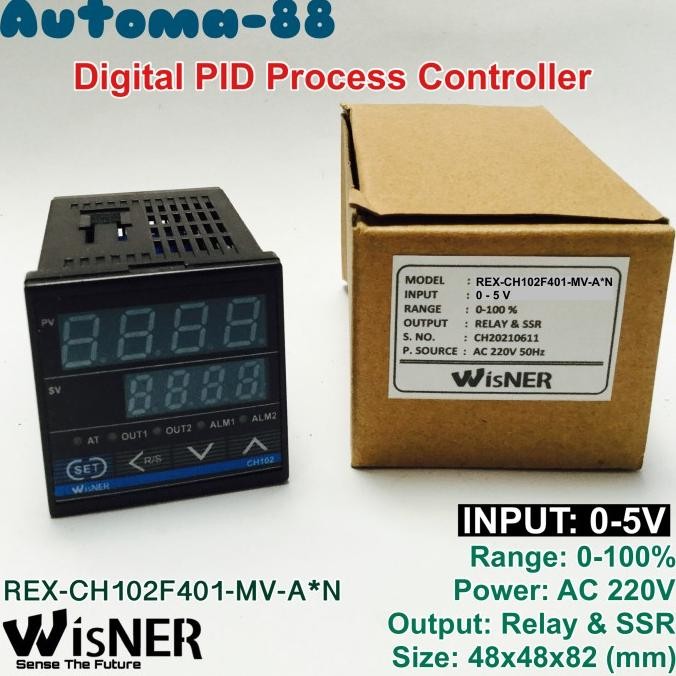 Jual DIGITAL PID PROCESS CONTROLLER INDICATOR INPUT 0-5V DC OUTPUT ...
