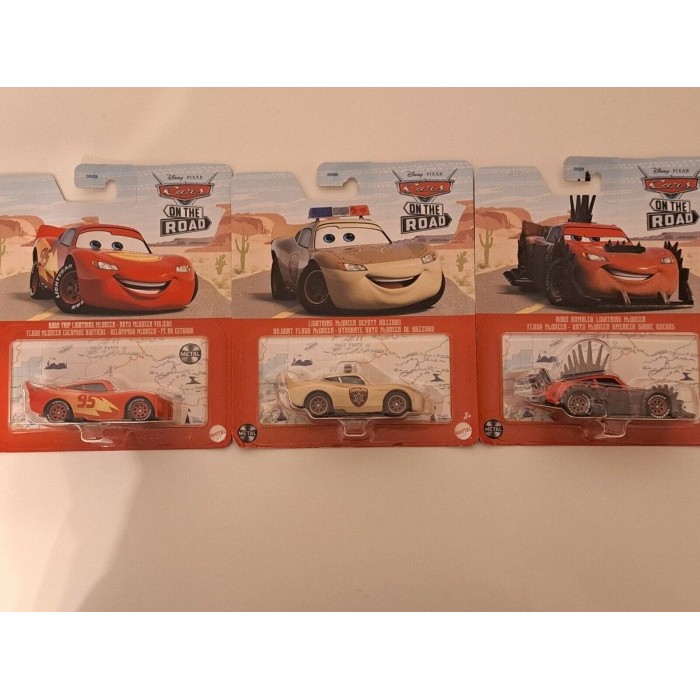Jual Disney Pixar Cars on the Road Diecast Lightning McQueen Deputy ...