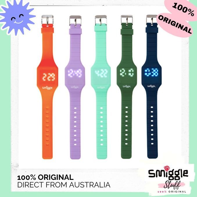 Jual Original Smiggle Watch This Space Glow In The Dark / Jam Tangan ...
