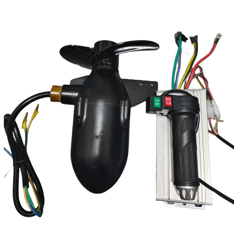 Jual 12-72V Marine Underwater Propeller Rubber Boat Electric Outboard ...