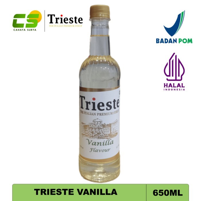 Jual Trieste Syrup Vanilla - Sirup Rasa Vanilla - 650 ml | Shopee Indonesia