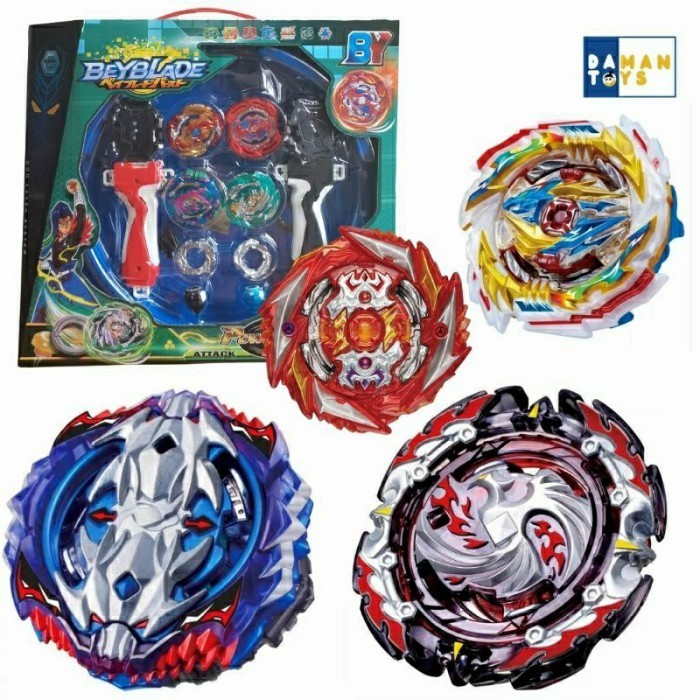 Jual Jun - Dijual Gasing Beyblade Battle High Speed Rotation 4 In 1 ...
