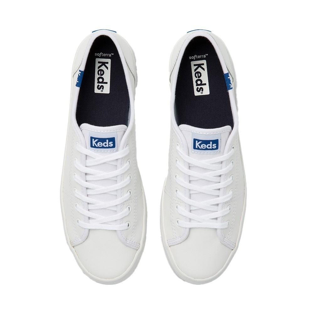 Jual Keds Sepatu Wanita Kickstart Retro Court Leather White Blue WH57559 Shopee Indonesia
