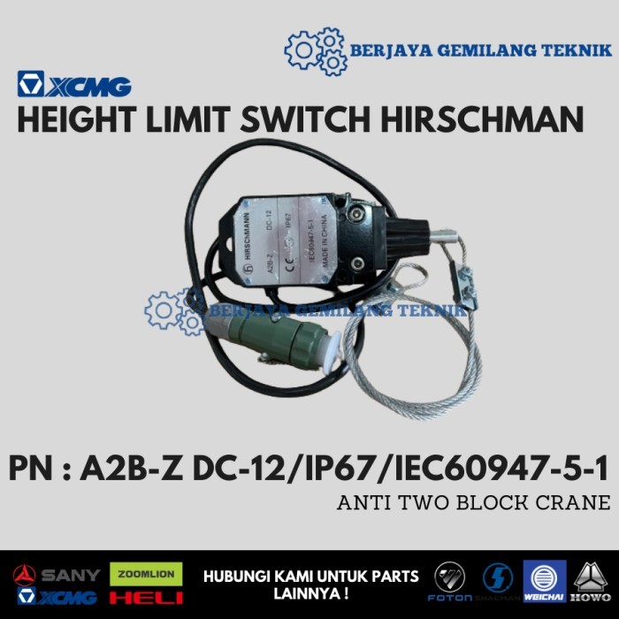 Jual Terhemat Height Limit Switch Hirschman Atb Anti Two Block Crane ...
