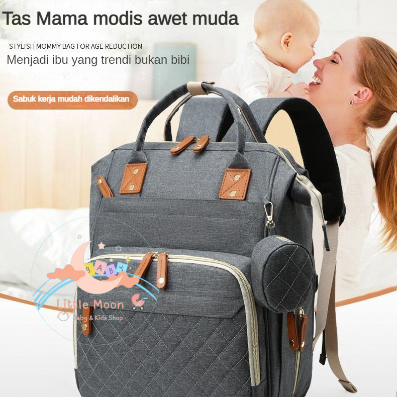 Mommy backpack diaper bag stylish light multifunctional portable large  capacity