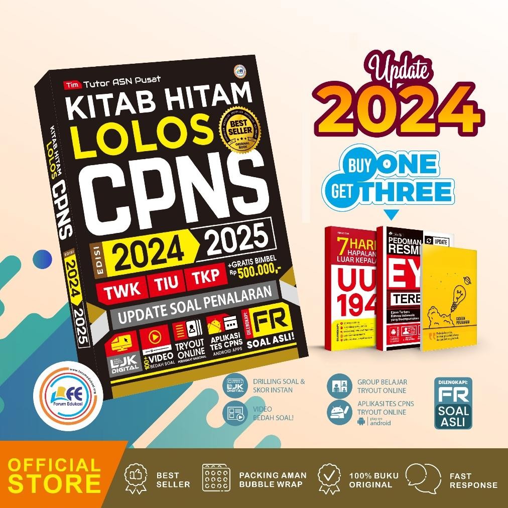 Jual Ew Buku Cpns Kitab Hitam Lolos Cpns Update Materi Permen Rb